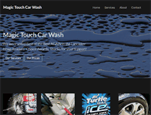 Tablet Screenshot of magictouchcarwash.com